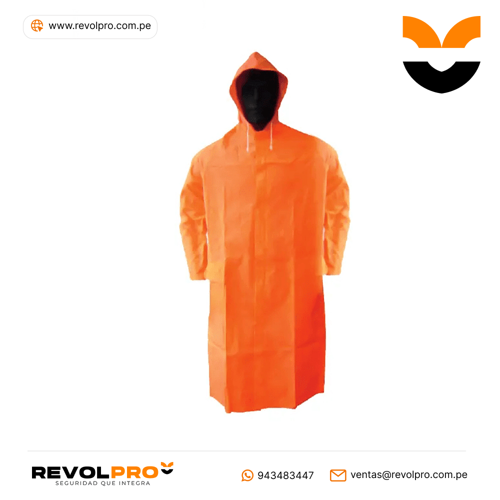 Abrigo PVC Naranja Clute