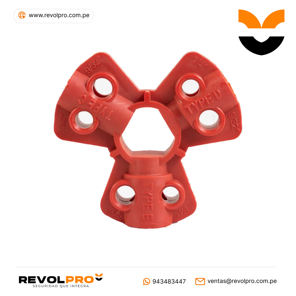 Bloqueo de Neumatico para Conexion Tipo C, D, E 1-4 pulgadas 9-32 pulgadas Steelpro