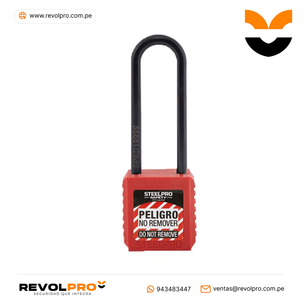 Candado X10 dielectrico long Steelpro