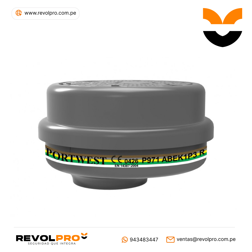 Filtro combinado ABEK1P3 con conexion de bayoneta P971 Portwest