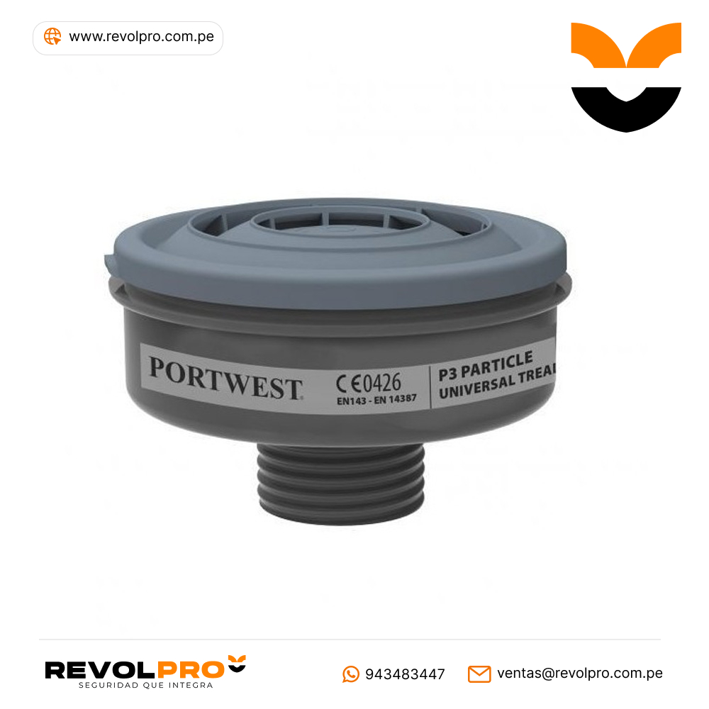 Filtro de particulas P3 con rosca universal P946 Portwest