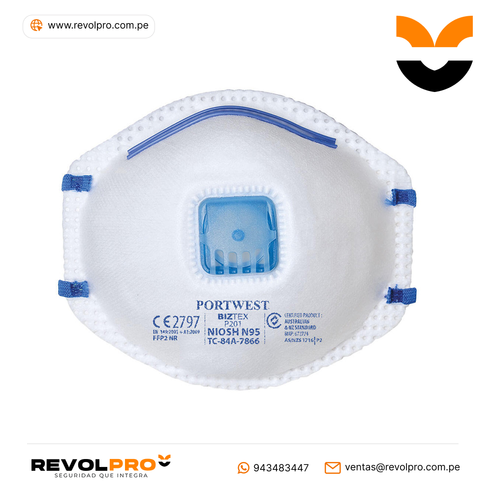 Mascarilla con valvula FFP2 P201 Portwest