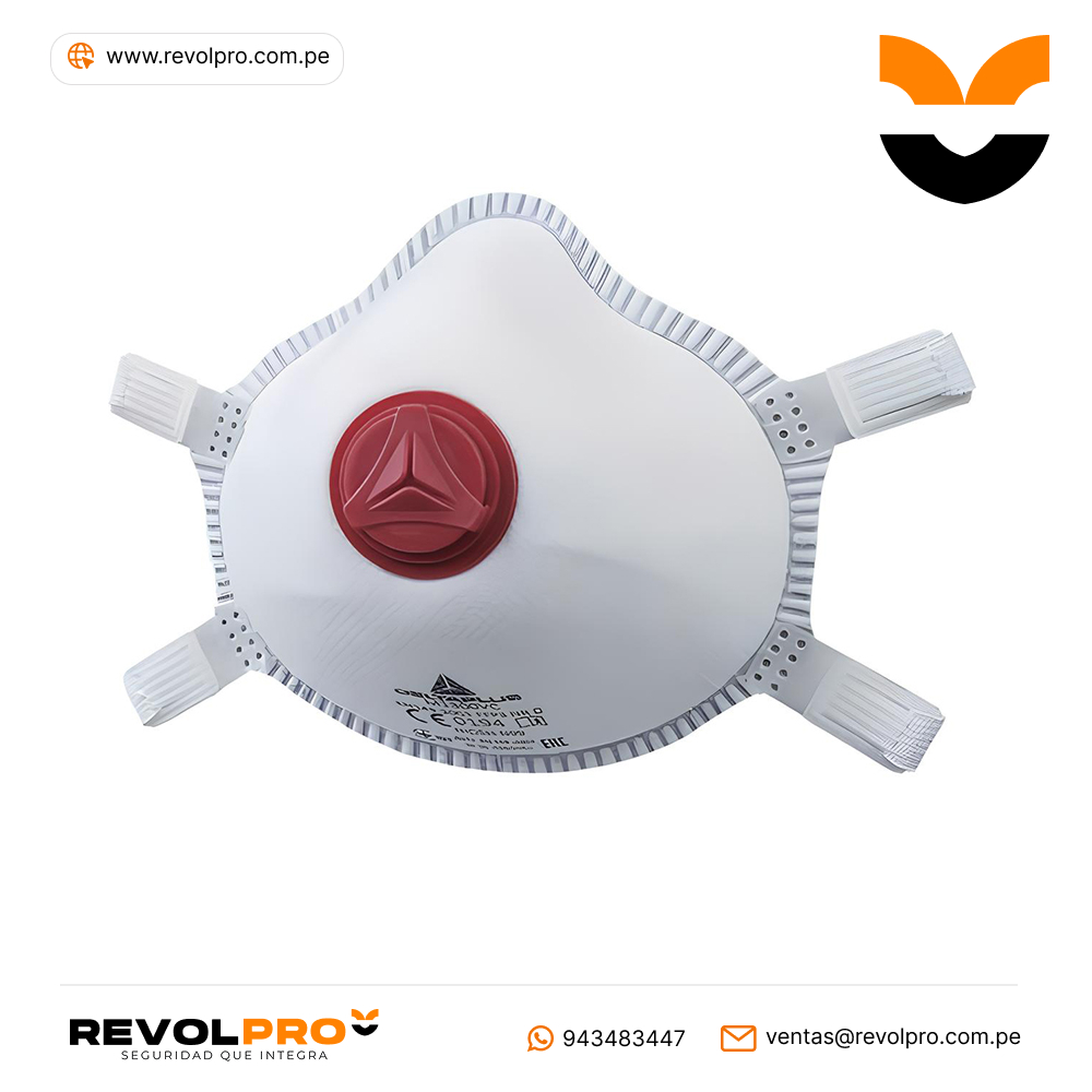 Mascarillas de uso unico FFP3 con valvula Delta Plus